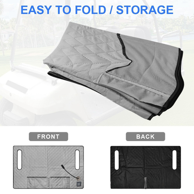 حفاظت از گرم شدن بیش از حد Golf Heating Pad For Golf Cart Heating Seat Cushion مواد قابل شستشوی منبع برق DC/AC
