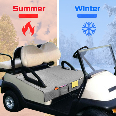 حفاظت از گرم شدن بیش از حد Golf Heating Pad For Golf Cart Heating Seat Cushion مواد قابل شستشوی منبع برق DC/AC