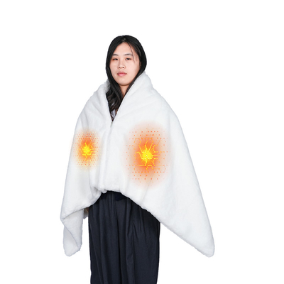 گرافن دور مادون قرمز گرمایش شال پتو الکتریکی برای تنظیم دما دقیق 45-65C