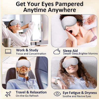 ماسک چشم بدون سیم گرافن خود گرم با گرمای آرام بخش بسته ی سرد برای خشکی چشم