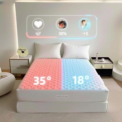 سیستم خنک کننده و گرم کننده تشک و پتو با کنترل دوگانه OEM، پد تخت خواب ایمن و گرم برای زمستان و تابستان، رویه تشک