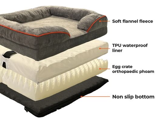 تشک هوشمند سگ با نظارت بر سلامت، ردیابی خواب/ضربان قلب/تنفس از طریق اپلیکیشن برای توله سگ و سگ مسن، آرامش خاطر