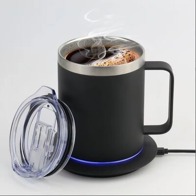عمده فروشی لیوان خود گرم کن قابل حمل باتری 5000 مگا ساعتی 18 اونس قهوه گرم کن شارژی لیوان مسافرتی خود گرم کن برای دفتر