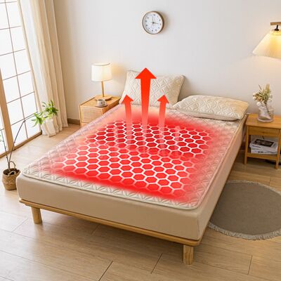 Electric OEM Bamboo Fiber Water Circulation Smart Control Heating Cooling Dual Zone Cooling Blanket for Hot Sleepers Household