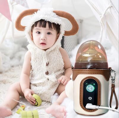 شیرفوند USB گرم کننده شیر قابل حمل 5V2A گرم کننده بطری نوزاد با مواد پلی / پنبه / EVA برای نوزادان