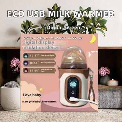 شیرفوند USB گرم کننده شیر قابل حمل 5V2A گرم کننده بطری نوزاد با مواد پلی / پنبه / EVA برای نوزادان