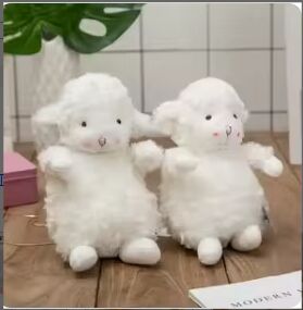 Portable Plush Cute Electric Hand Warmer with Adjustable Thermostat Rechargeable USB Power Bank for Outdoor & RV Use