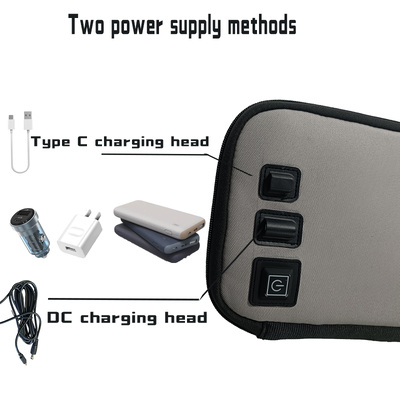 کیسه گرم کننده مواد غذایی با USB با پارچه اکسفورد و پوشش عایق بندی درجه غذایی که گرمایش ثابت و خفیف را برای چندین ظروف مواد غذایی فراهم می کند