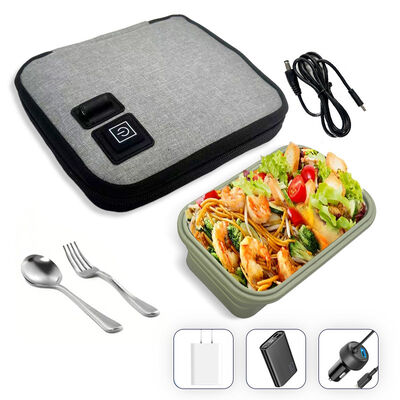 کیسه گرم کننده غذای راحت بدون نیاز به مایکروویو، با تغذیه USB، گرمای ملایم و آستر عایق ایمن برای غذا برای وعده‌های غذایی گرم