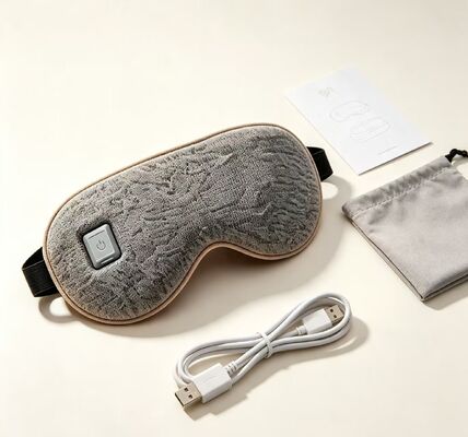 ماسک چشم گرم یونیسکس ، ماسک چشم نرم پارچه ای قابل شارژ USB ، ماسک چشم گرم گرم قابل تنظیم برای تسکین خستگی چشم برای مردان زنان سفر دفتر خانگی