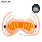 ماسک چشم با گرمایش الکتریکی مواد ابریشم برق ورودی 5 ولت USB برای خواب ODM OEM