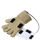 دستکش های بدون انگشت گرم شونده الکتریکی 5 واتی Usb مادون قرمز دور برای زمستان