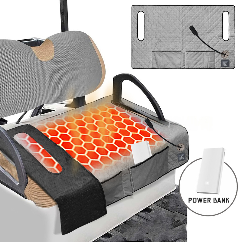 حفاظت از گرم شدن بیش از حد Golf Heating Pad For Golf Cart Heating Seat Cushion مواد قابل شستشوی منبع برق DC/AC