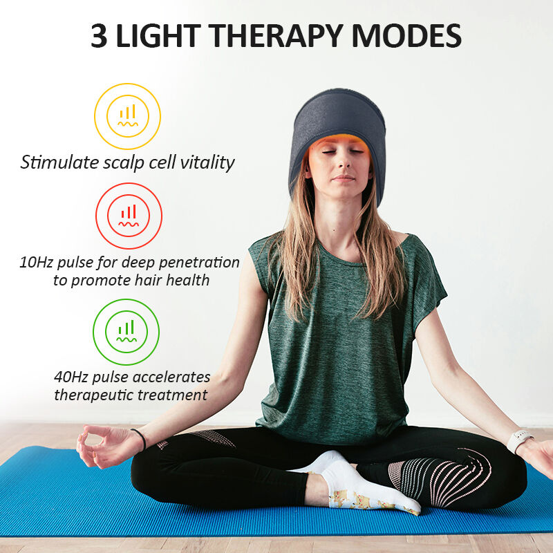 کلاه رشد مو 660 نانومتری با نور قرمز LED و 270 نور قرمز LED و کلاه لیزر درمانی