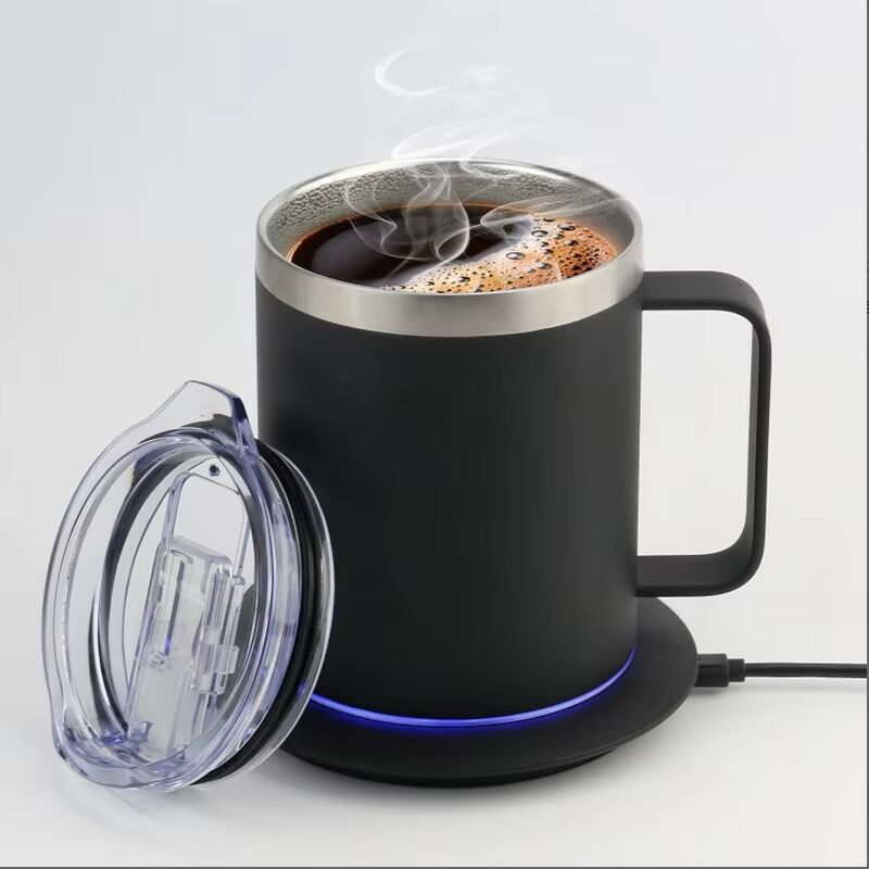 عمده فروشی لیوان خود گرم کن قابل حمل باتری 5000 مگا ساعتی 18 اونس قهوه گرم کن شارژی لیوان مسافرتی خود گرم کن برای دفتر